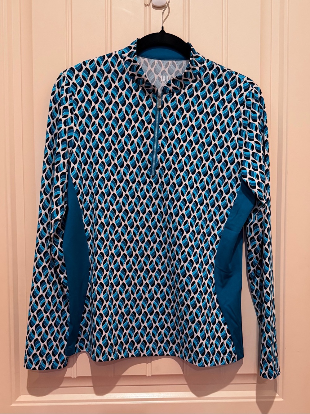 Tail Medium Geometric Quarter-Zip Long Sleeve Pullover Active Golf Pickleball